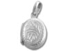 Silver Oval Locket with Designs