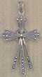 Marcasite Link Cross Pendant