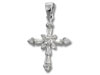 Silver CZ Cross Pendant