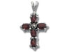 Silver CZ Cross Pendant