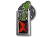 Silver, Enamel Bloody Mary Pin