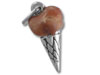 Enamel Ice Cream Cone Charm