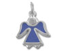 Sterling Silver Enamel Angel Charm