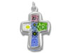 Sterling Silver Murano Glass Cross