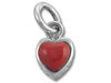 Sterling Silver Stone Charm Heart