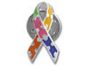 Enamel Autism Ribbon Pin