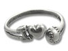 I Love Softball Adjustable Ring