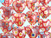 Heart Lampwork Beads