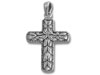 Silver Vines Cross Pendant