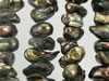 Olive-Charcoal Heishi Style Pearls