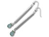 Long Tube with Blue Topaz Earrings