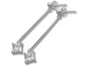 Long Tube CZ Earrings