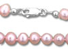 16" 7mm Pink Potato Knotted Necklace