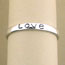 Silver Message "Love" Band Ring
