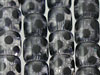Black Spotted Cylindrical Style Glass Beads