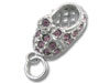 Pink Crystal Baby Shoe Charm