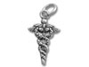 Sterling Silver Caduceus Charm
