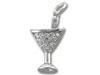 Pava CZ Martini Charm