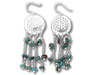 Turquoise Round Dangle Earrings