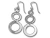 Large Circle Dangle Earrings