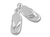 Sterling Silver Pair of Thong Sandals Charm