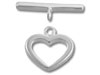 14mm x 14mm Heart Toggle
