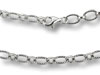 Sterling Silver Hammered Oval Chain