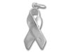 Large Plain Awareness Ribbon Charm