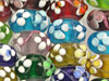 Multi Color Glass Bead with Flowers