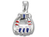 Sterling Silver Enamel Baseball/Softball Glove