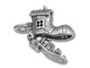 Woman Who Lived in a Shoe Charm