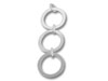 3 Circle Pendant 18mm x 1mm Ring