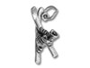 Sterling Silver Skis Charm