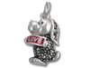 Puppy with Marcasite Charm