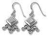 Silver Diamond Shape Earring Finding