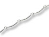 Silver Footage Chain Curved Bar
