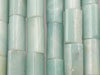 Aquamarine Triangle Rounded Beads