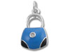Blue and Black Enamel Purse