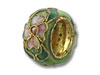 Light Green Cloisonne Flower Spacer Bead
