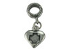 Spacer Bead with Heart and Cross
