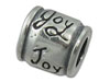 "Joy" Silver Spacer Bead