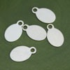 Silver Oval Stamping Blank