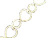 Hammered Circle and Heart Chain