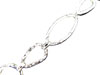 Hammered Oval, Circle and Tear Drop Chain