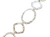 Hammered Square and Circle Chain