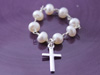 White Freshwater Pearl Rosary Ring