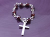 Garnet Faceted Beads Rosary Ring