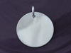 Silver 1 1/8" Engraveable Round Disc