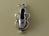 Silver Large Ballet Shoe Charm