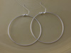 Silver 45mm Hoop Earrings
